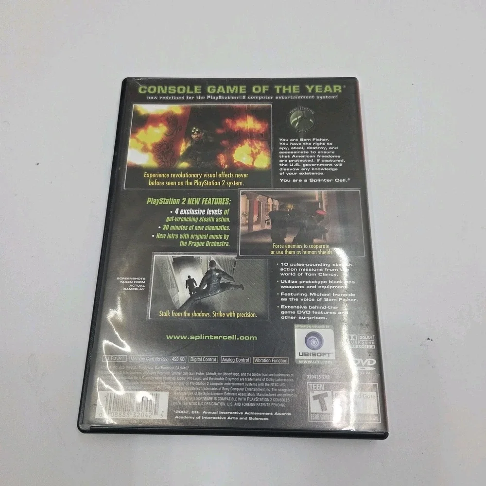 Clancys Splinter Cell Sony PlayStation 2 PS2 Greatest Hits‎ GH CIB Complete